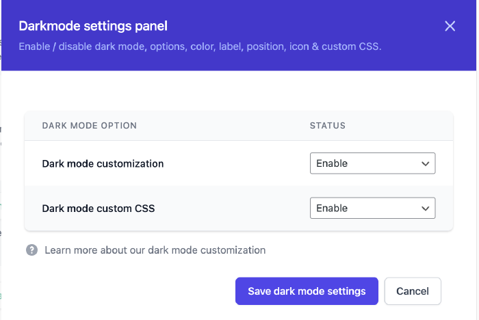 Enable Dark mode - Learn OxyMade