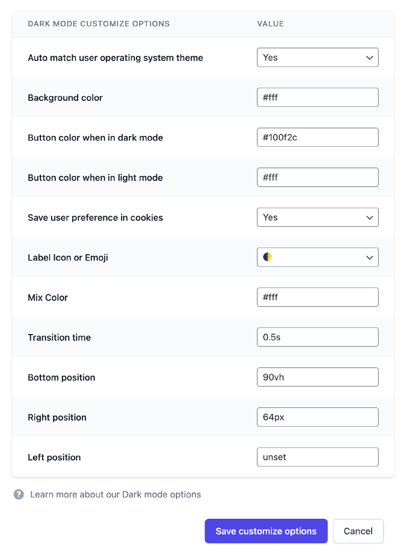 Dark mode customization - Learn OxyMade