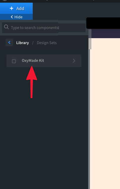 Use the design set in your Oxygen editor library