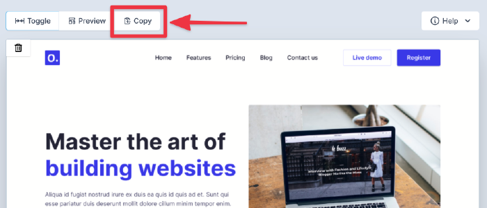 Copy Paste Blocks - Learn OxyMade